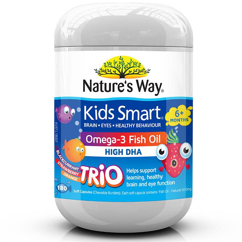 Nature's Way Kids Smart Omega3 Fish Oil Trio 180 Capsules
