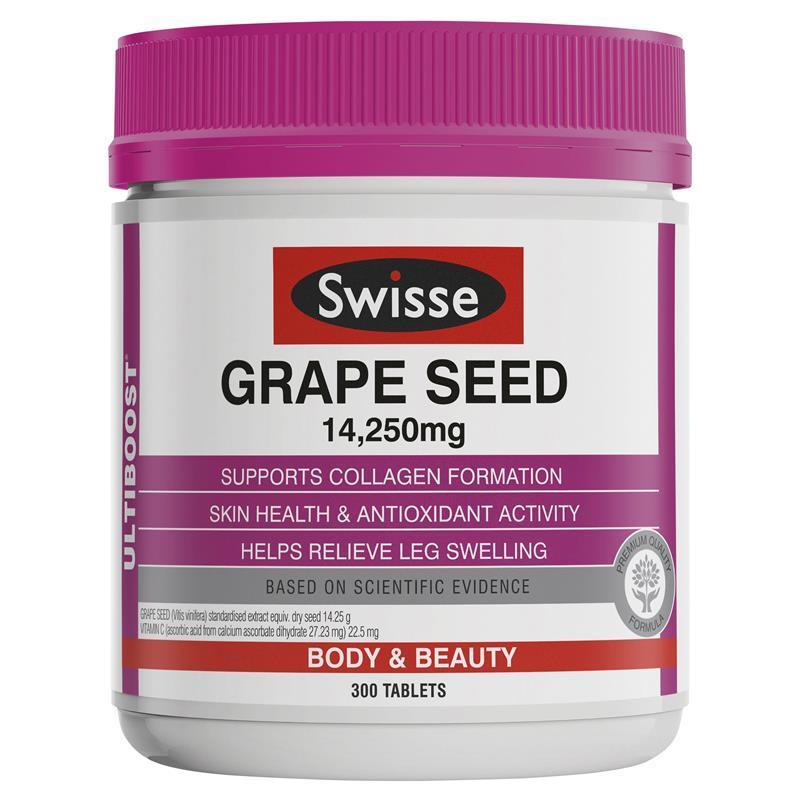 Swisse Ultiboost Grape Seed 14250mg 300 Tablets